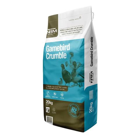 Nrm Gamebird Crumble Poultry And Bird Feed 20kg Mitre10