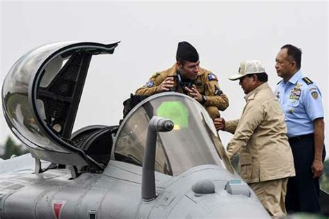 Menhan Prabowo Saksikan Atraksi Flypass Jet Tempur Rafale Di Indo