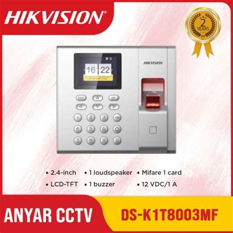 Promo HIKVISION FINGERPRINT ACCESS CONTROL DS K1T8003MF Diskon 33 Di