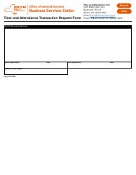 New York Time And Attendance Transaction Request Form Fill Out Sign