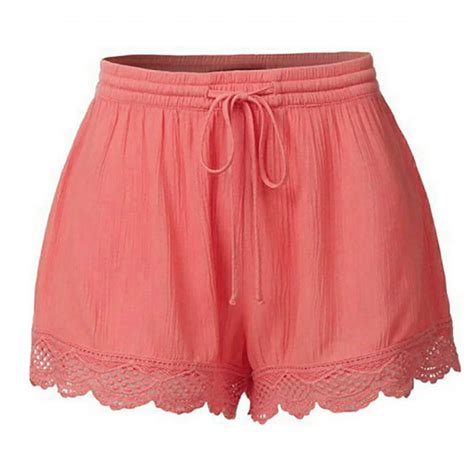 Cymmpu Womens Casual Shorts Summer Comfy Casual Solid Short Pants