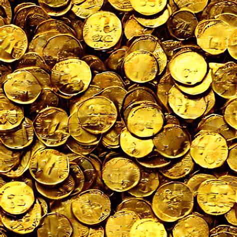 Gold Coins Pattern · Creative Fabrica