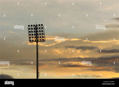 silhouette pillar spotlight   sunset light  cloud background