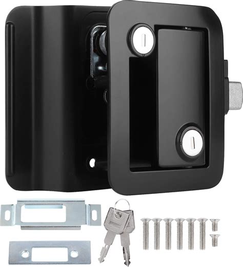 Rv Trailer Door Lock Rv Travel Trailer Entry Door Lock Handle Polar Black Paddle