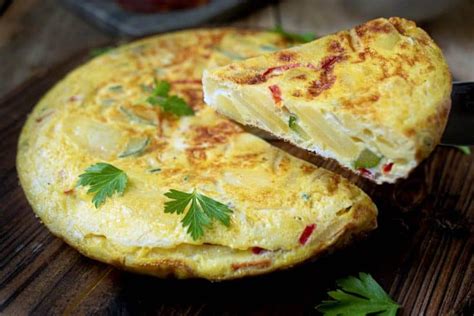 Vegetable Spanish Tortilla Omelette - Culinary Ginger