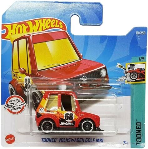 Hot Wheels Tooned Volkswagen Golf Mk Tooned Hcw Short Card Ryus Rides Vw Gti