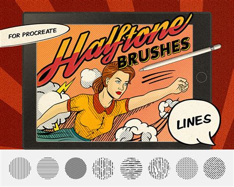 Comics Halftone Procreate Brushes