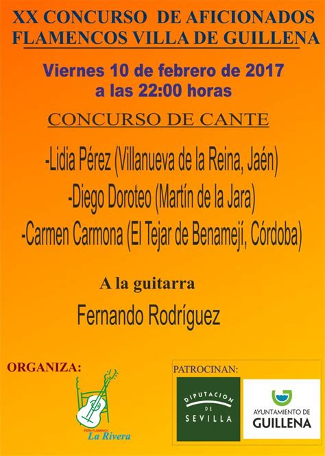 Â COMIENZA EL XX CONCURSO FLAMENCO VILLA DE GUILLENA CON LA