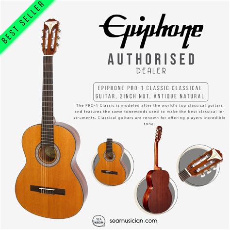 EPIPHONE PRO 1 CLASSIC CLASSICAL GUITAR COLOR ANTIQUE NATURAL EAP2ANCH1