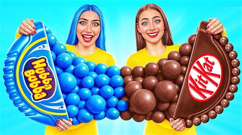 Desaf O Comida De Chicle Vs De Chocolate Cocina Sabrosa Hacks Por