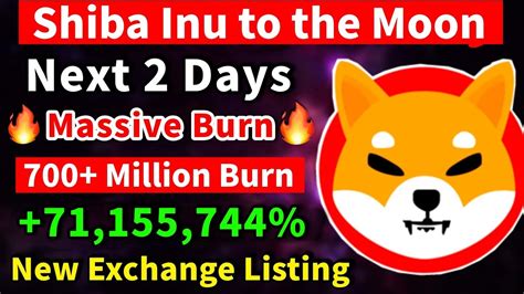 Shiba Inu Pumping Hardnext Days Big Burn Eventnew Exchange Listing