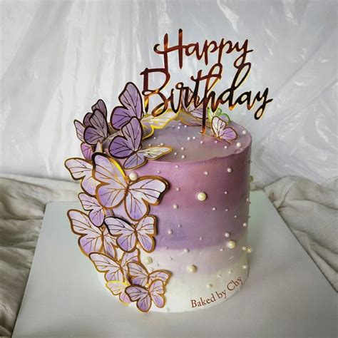 Happy Birthday Butterfly Cake