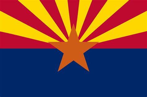 Arizona AZ USA Státní vlajka amerického státu