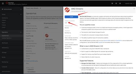 Deploy Red Hat Amq Streams In Openshift Backed By Openshift Container