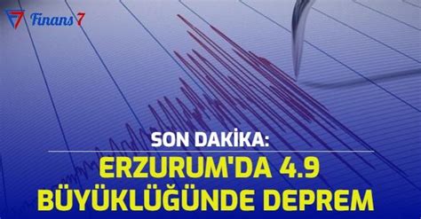 Son Dak Ka Erzurum Da B Y Kl Nde Deprem