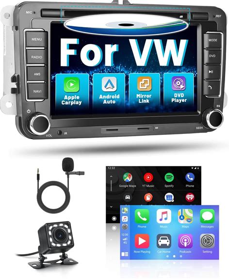 Hikity Radio De Coche Para Vw Golf Seat Polo Passat Con Apple Carplay