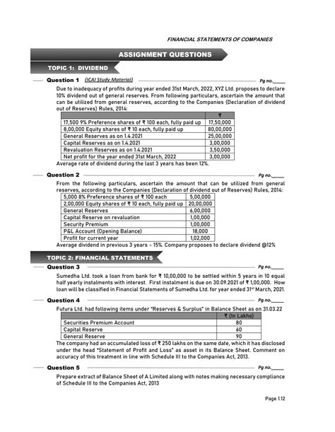 Ca Intermediate Group Advanced Accounting Corporate And Other Laws