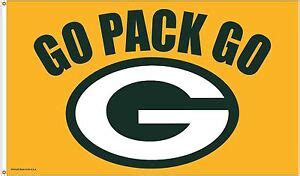 NFL Green Bay Packers 3' x 5' Deluxe Flag (GO PACK GO) NEW | eBay