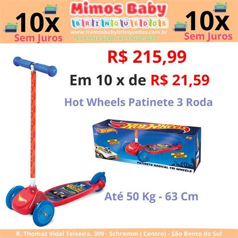 Hot Wheels Patinete Rodas Fun At Kg Centimetros Maior Loja De Brinquedos Da Regi O