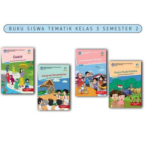 Jual Buku Siswa Tematik Kelas 3 Semester 2 Tema 5678 Kurikulum 2013