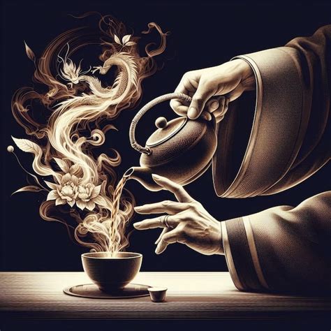 Premium Photo Tea Master Pouring Tea A Man Pouring Tea National Hot