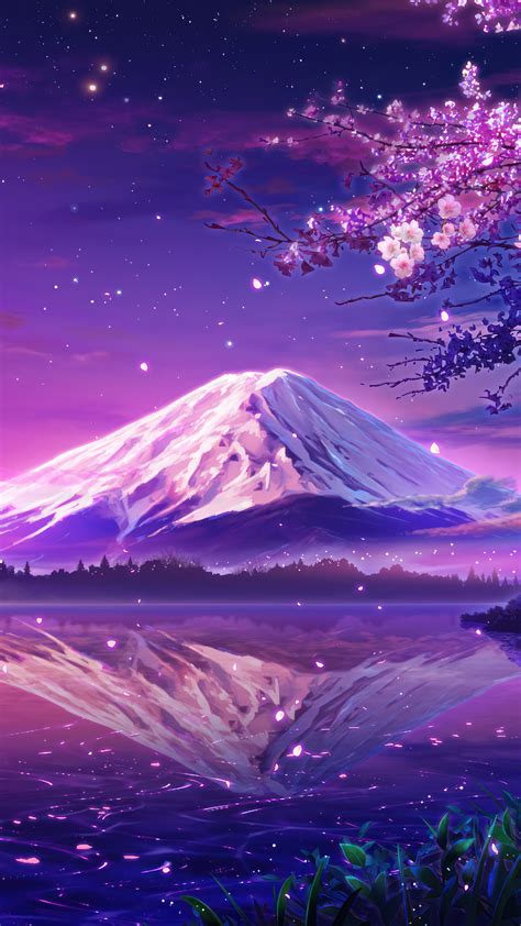 Mount Fuji Cherry Blossom 4K #6801k Wallpaper iPhone Phone