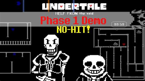 No Hit Undertale Help From The Void Phase Demo Youtube