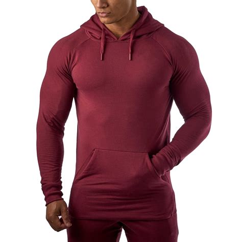 2021 New Fashion Custom Lightweight Men Sport Fitness Hoodie