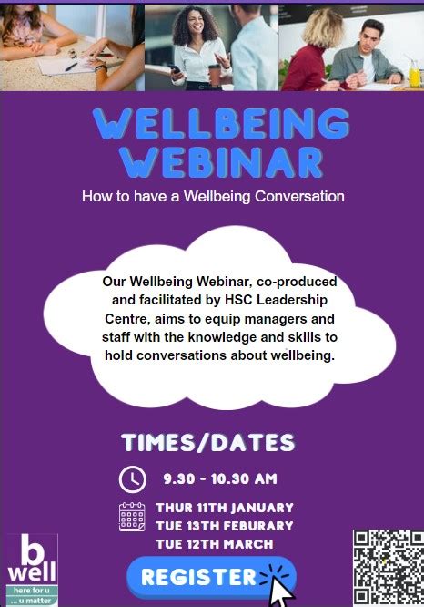 How To Have A Wellbeing Conversation Webinars B Well Belfast