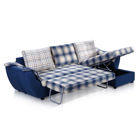 Multi-Function L Shaped Sofa Bed with Big Storage - China Fabric Sofa ...