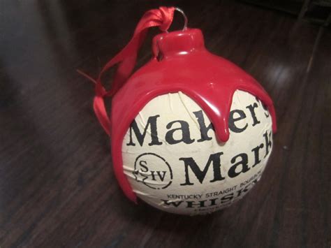 Makers Mark Bourbon Whisky Christmas Ornament Kentucky Etsy