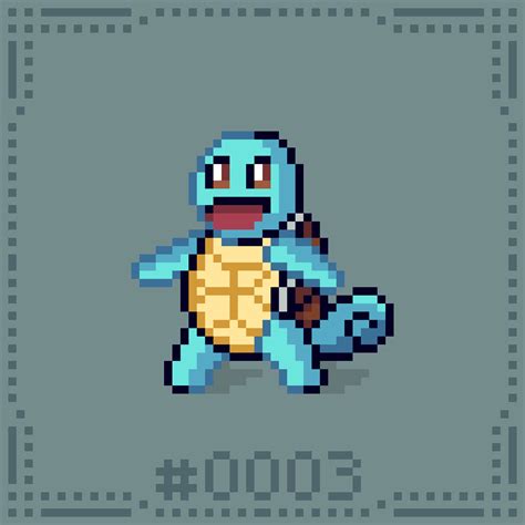 Squirtle Pixel Art : r/PixelArt