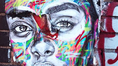 Wallpaper Graffiti Face Portrait Wall Street Art Hd Picture Image