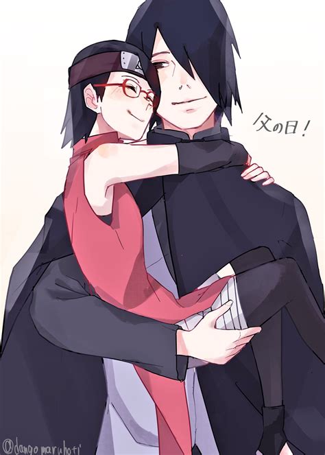 Sasuke And Sarada Uchiha Sasusaku Naruto Sasuke Sakura Sasuke And