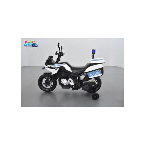 Bmw F850 Gs Police Blanc Moto électrique Pour Enfant 12 Volts