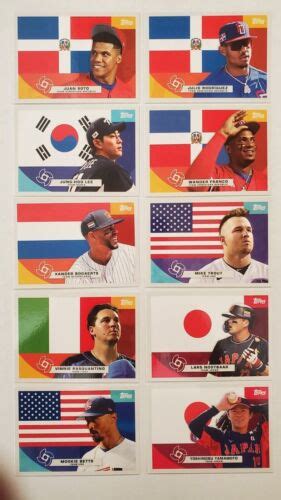 2023 Topps World Baseball Classic Flags Of A Nation India Ubuy