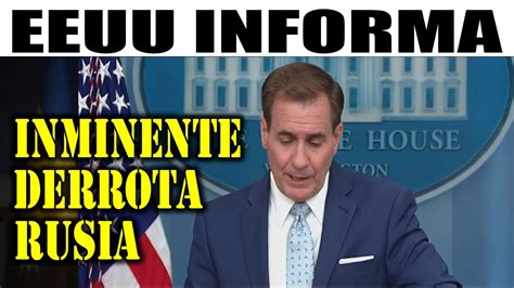 Ultimas Noticias EEUU ADVIERTE DERROTA DE RUSIA YouTube