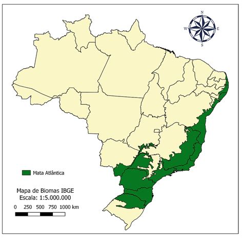 Mapa Do Bioma Mata Atlantica LIBRAIN