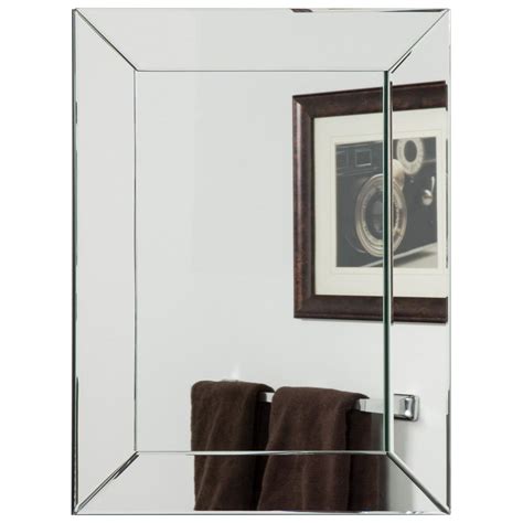 Decor Wonderland 24 In X 32 In Single Rectangle Avie Modern Frameless