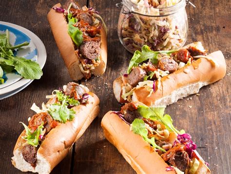 Mini Boerewors Rolls With Coleslaw You