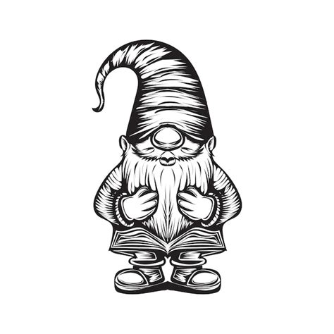 Premium Vector Gnome Vector Art Illustration Design White Background