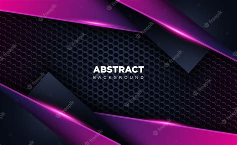 Premium Vector Abstract Shiny Dark Blue And Purple Shape Overlap