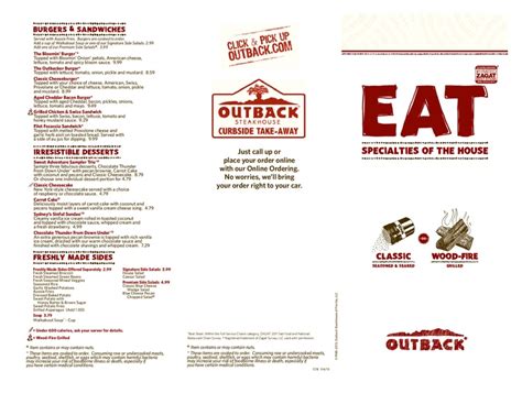 Outback Menu Printable Printable Word Searches