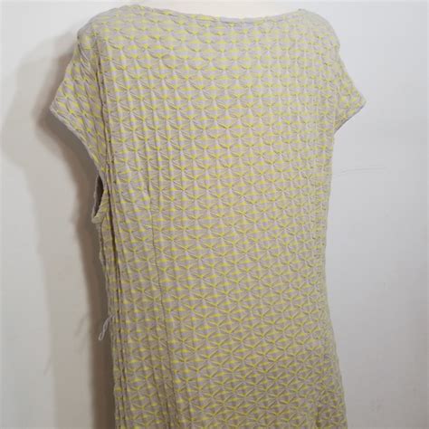 Sharagano Dresses Sharagano Neon Yellow Grey Dress 6w Poshmark