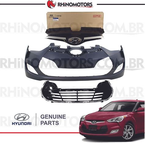 KIT FRENTE PARACHOQUE MOLDURA GRADE HYUNDAI VELOSTER Rhino Motors