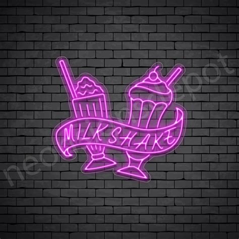 Milkshake V8 Neon Sign Neon Signs Depot