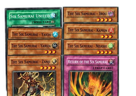 The Six Samurai 8 Card Set United Irou Kamon Nisachi Yaichi Zanji