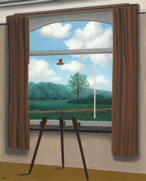 A Condição Humana 1933 de René Magritte Tela para Quadro na Santhatela