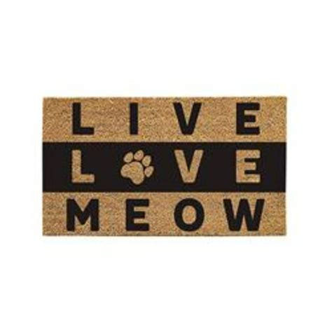 Evergreen Enterprises Inc Cats Meow Live Love Coco 16 Po X 28 Po Tapis