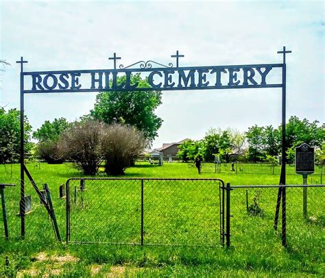 Rose Hill Cemetery A Texas Cimitero Find A Grave